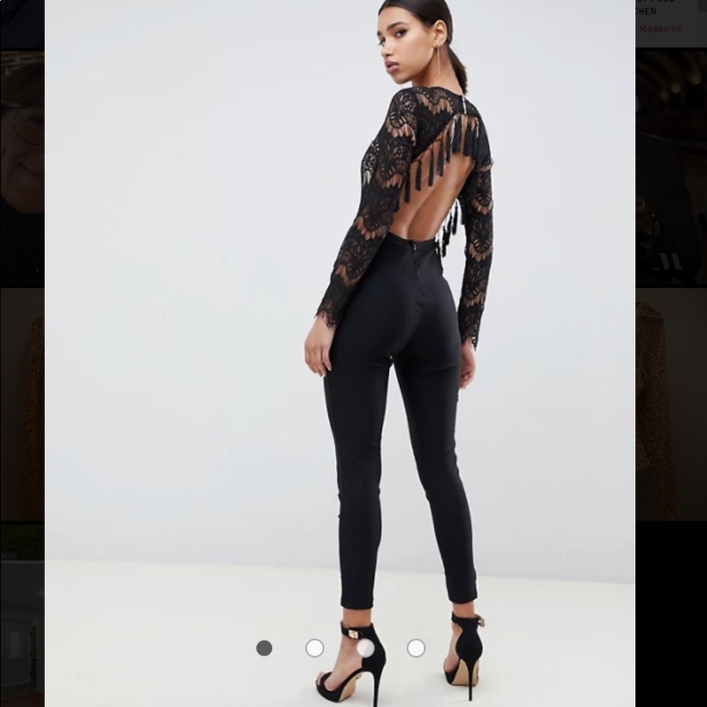 Black Tassel Jumpsuit